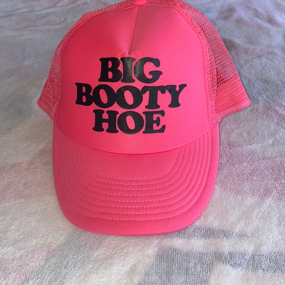 Hot pink trucker hat